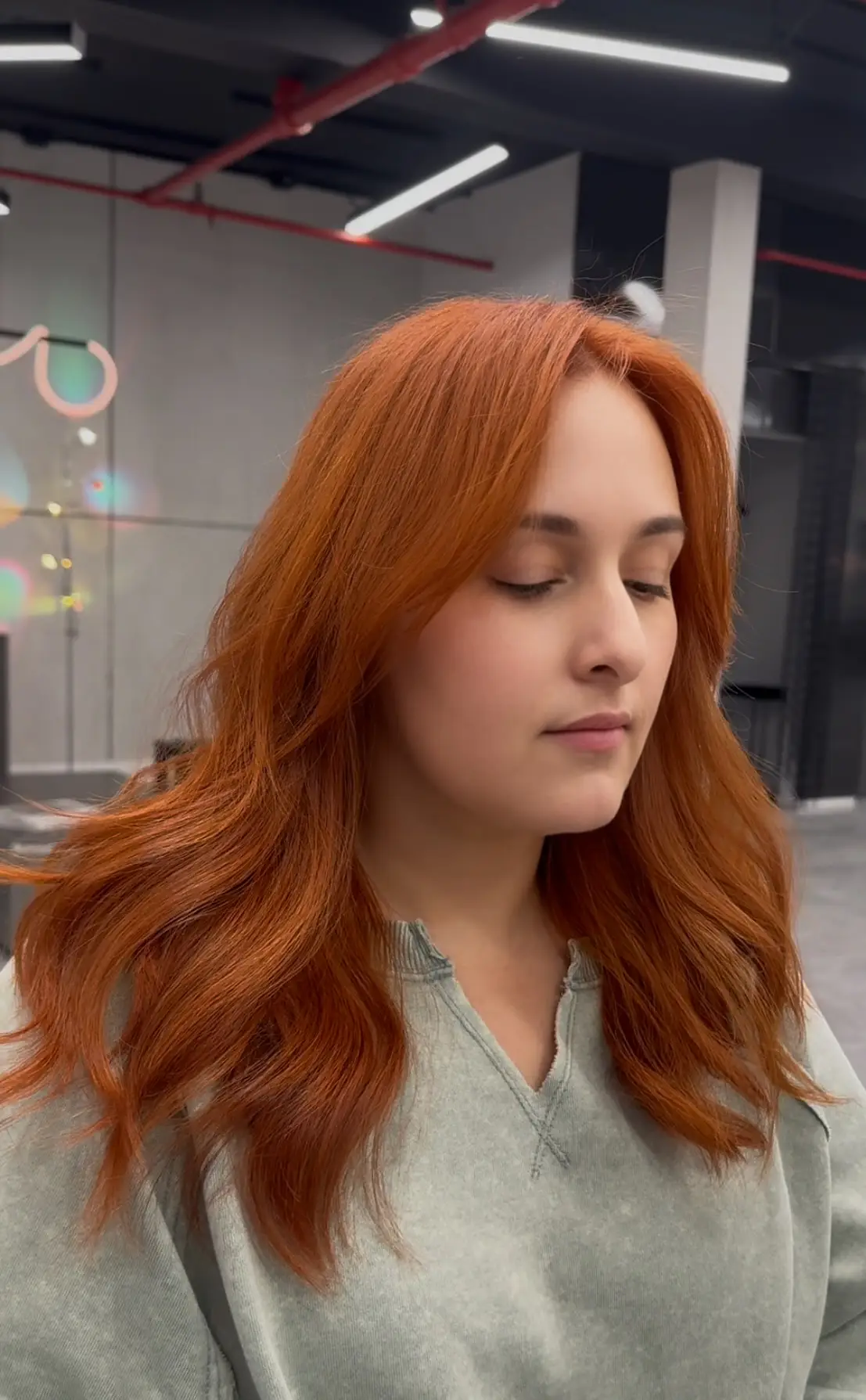 Copper hair transformation NYC