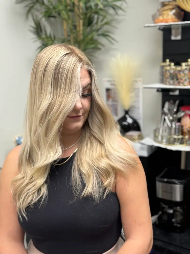 Bright blonde highlights, Luxury Salon In Midtown NYC