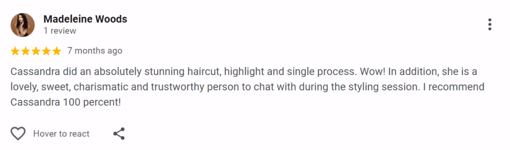 Five Star Client Review