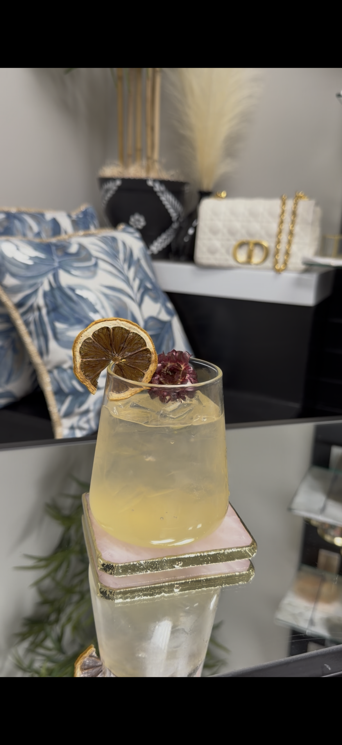 mocktail complimentary with color service