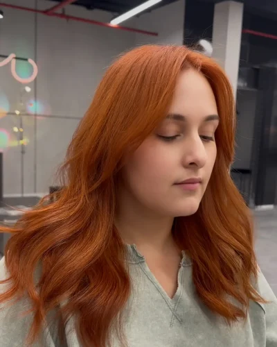 Copper Hair Color Transformation and correction nyc