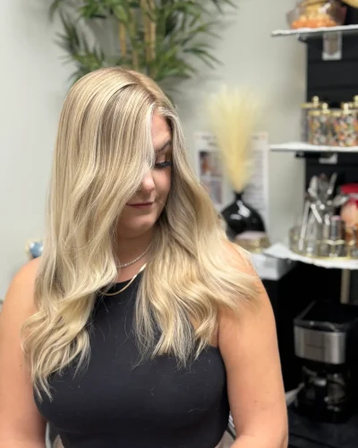 Bright blonde highlights, Luxury Salon In Midtown NYC
