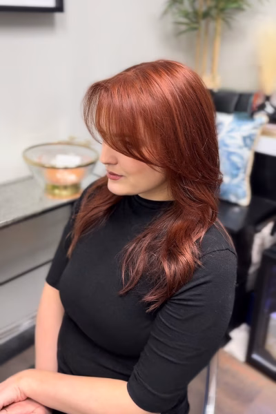 Copper Red Hair Transformation in Midtown East NYC